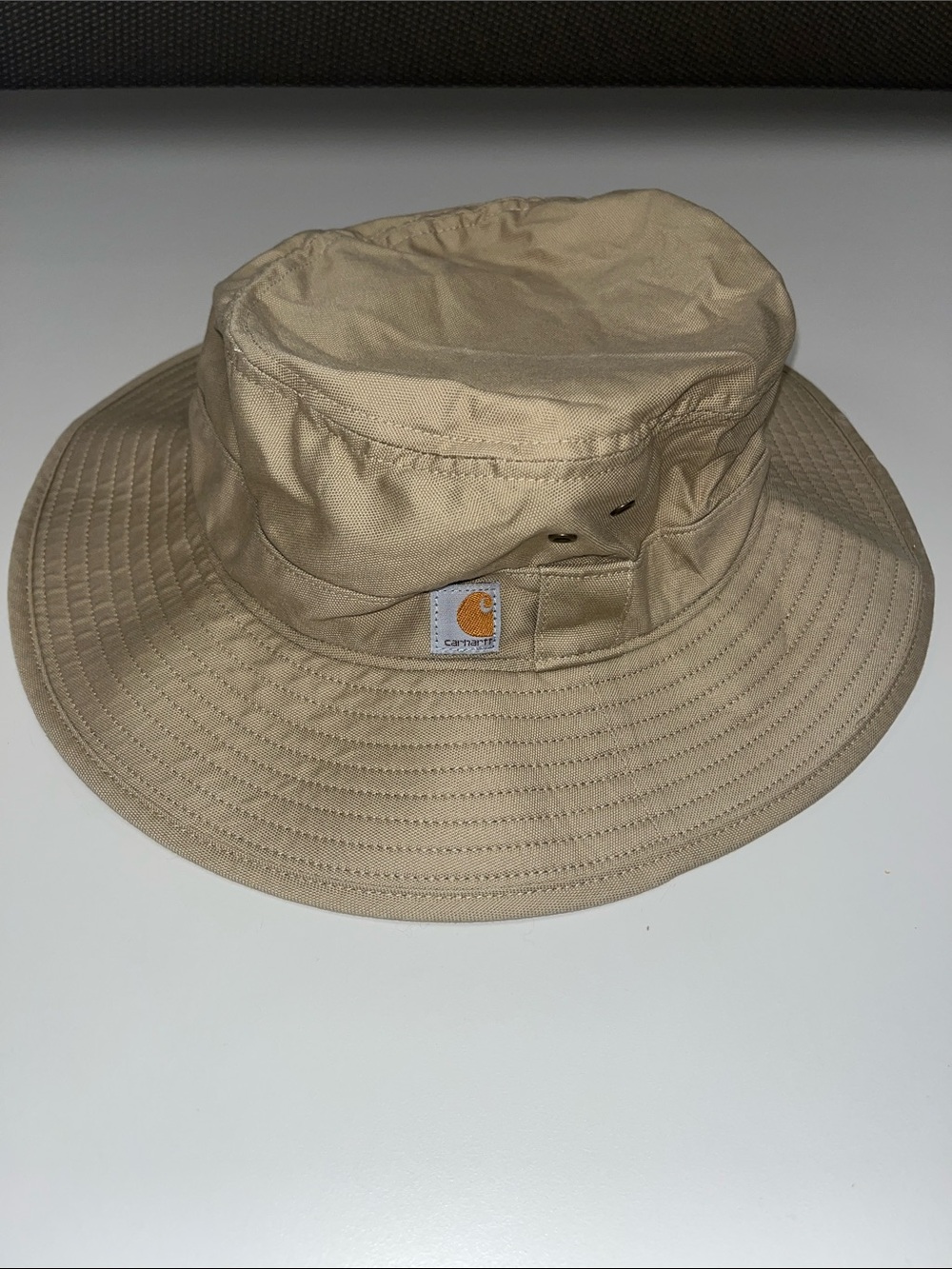 Carhartt Khaki Canvas Boonie Hat with logo